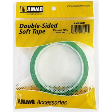 DOUBLE-SIDED SOFT TAPE 15MM X 10M