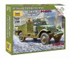 1/100 SOVIET ARMORED M-3 SCOUT CAR WITH MACHINE GUN