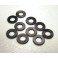 DISC.. NYLON SPACERS   0.5 MM.  (10 PCS.)