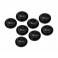 DISC.. SHOCK DIAPHRAGM (13x5mm/BLACK/8pcs)