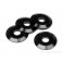 DISC.. ALUMINUM WASHER 4x14x1.5mm (BLACK/4pcs)