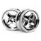 DISC.. CUP RACER - MX60 FOUR SPOKE WHEEL CHROME (0mm OFFSET/2pcs)