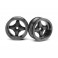 DISC.. MX60 FOUR SPOKE WHEEL GUNMETAL (6mm OFFSET/2pcs)