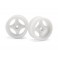 DISC.. MX60 FOUR SPOKE WHEEL WHITE (3mm OFFSET/2pcs)