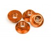 Serrated Flange Nut M4 (Orange/4Pcs)