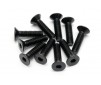 Flat Head Screw M4X15Mm (Hex Socket/10Pcs)