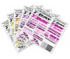 Stickers For Body 5 Different Colors