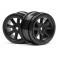 DISC.. SPOKE WHEEL 26mm BLACK 0mm OFFSET