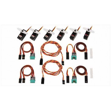 Set de servos avec cordons M6/UNI LENTUS (complet)