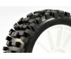 1/8TH PREMOUNTED BUGGY TYRES 'ROCK-BLOCK/12 SPOKE'