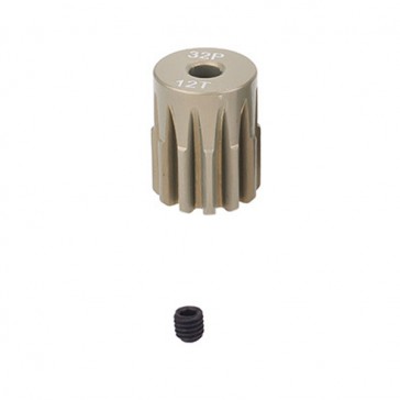 32DP 14T ALUMINIUM 7075 PINION GEAR (3.2mm SHAFT)