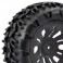 1/10 KLAXON TRUCK TYRE MOUNTED ON 12-SPOKE (12mm HEX)