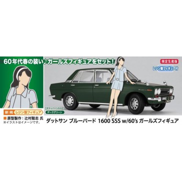 1/24 DATSUN BLUEBIRD 1600 SSS MIT FRAUENFIGUR SP477 (3/21) *