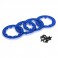 DISC.. Beadlock Ring w/Screws. Blue Chrome: XXX-SCT(4)