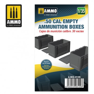 1/35 AMMUNITION BOXES.50 CAL EMPTY