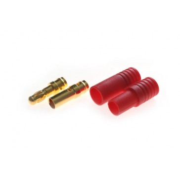 Connector : 3,5mm gold plated plug with red housing (1pcs)