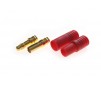 Connector : 3,5mm gold plated plug with red housing (1pcs)