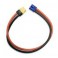 Yellow RC XT60 female to EC3 Charge Cable 12awg 300mm