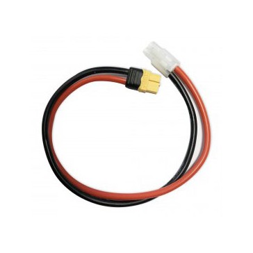 Yellow RC XT60 female to Tamiya Charge Cable 12awg 300mm