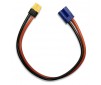 Yellow RC XT60 female to EC5 Charge Cable 12awg 300mm