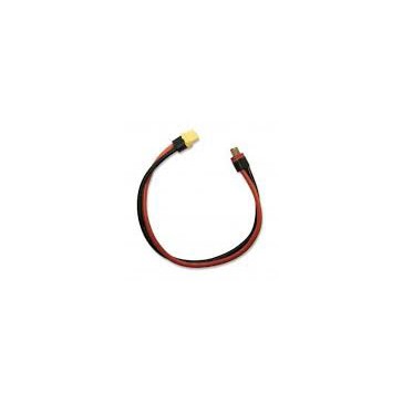 Yellow RC XT60 female to Deans Charge Cable 12awg 300mm