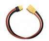 Yellow RC XT60 female to XT90 Charge Cable 12awg 300mm