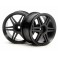 DISC.. 12 SPOKE CORSA WHEEL 26MM BLACK (+3MM)