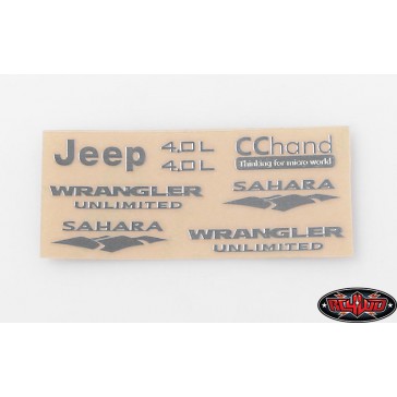 Metal Emblems for Axial SCX10 Jeep Wrangler