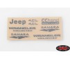 Metal Emblems for Axial SCX10 Jeep Wrangler