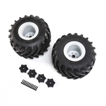 Mounted Monster Truck Tires, L/R: LMT