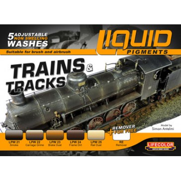 Liquid Pigment Trains & Tracks