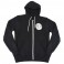 DISC.. PF BONA FIDA BLACK ZIP-UP HOODIE (M)