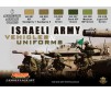 6 Acryl Colors Israeli Army