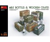 Milk Bottles & Wooden Crates 1/35