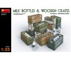 Milk Bottles & Wooden Crates 1/35