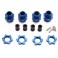 Wheel Hub Set 17mm Short(2)Long(2 )Blue Slash 2WD