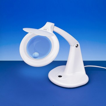 Compact Magnifier Table Lamp