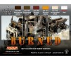 6 Acryl Colors for Burned Effects