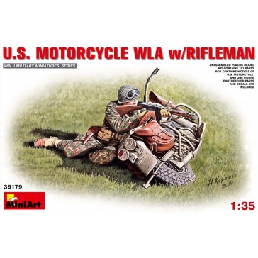 US Motorecycle WLA & Rifleman 1/35