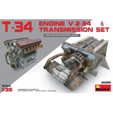 T-34 Engine(V-2-34)&Trans.Set 1/35