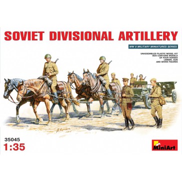 Sov.Gun Zis-3 + Horse 1/35
