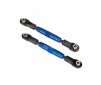 Camber links, front (TUBES blue-anodized, 7075-T6 aluminum, stronger