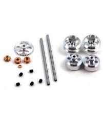 DISC.. Achsset komplett für Fly Classic Ital. Meisterschaft 11/36 + 1