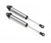 Shocks, GTR, 160mm, silver aluminum (fully assembled w/o springs) (re