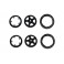 1/18 Eazy RC : Star Style Wheels plastic parts Set