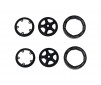 DISC.. 1/18 Eazy RC : Star Style Wheels plastic parts Set
