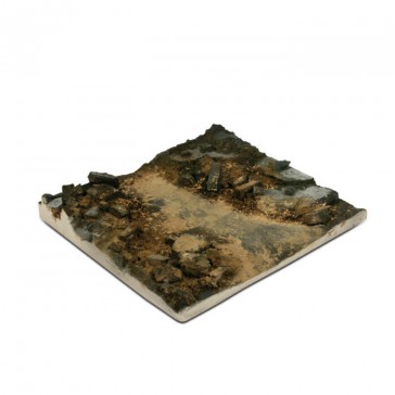 Diorama Accesories - 14x14 Rubble Street Section