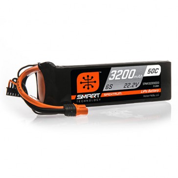 3200mAh 6S 22.2V 50C Smart LiPo Battery: IC3