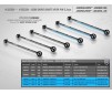 REAR DRIVE SHAFT 72MM WITH 2.5MM PIN - HUDY SPRING STEEL