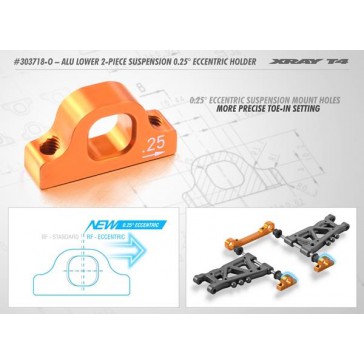 ALU LOWER 2-PIECE SUSPENSION 0.25 ECCENTRIC HOLDER